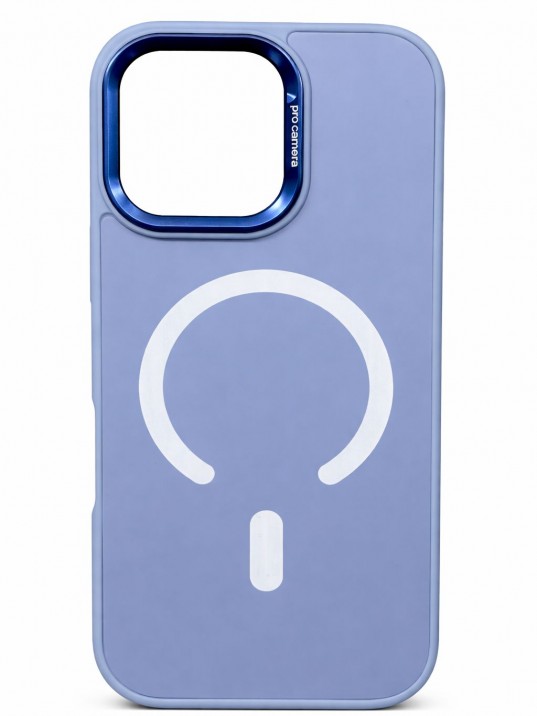 İPhone 16 Pro Uyumlu Mavi MagSafe Kılıf