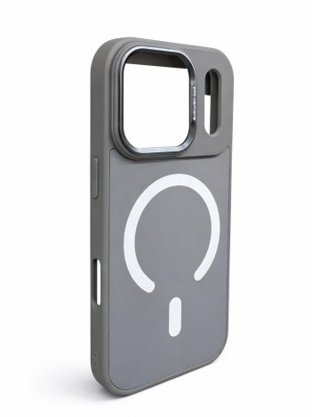 İPhone 17 Pro Uyumlu Gri MagSafe Kılıf