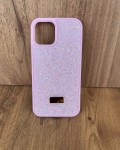 İPhone 12/12Pro Swarovski Pembe Taşlı Kılıf