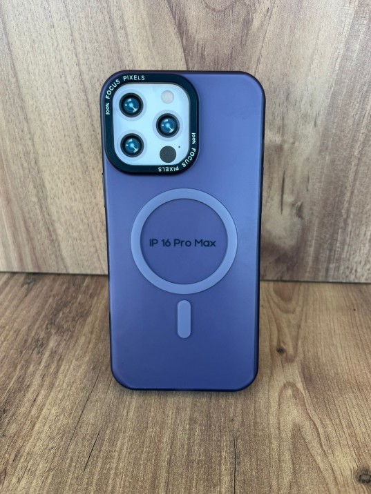 IPhone 16 Pro Max Uyumlu Buzlu Kum Kahvesi MagSafe Kılıf – Lens Çerçeveli, Premium Koruma