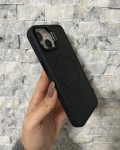 İPhone 13 / 14 Uyumlu Siyah Kartlıklı MagSafe Standlı Kılıf
