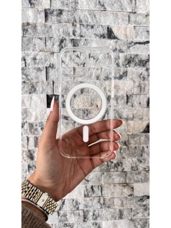 İPhone 15 Uyumlu Sararmaz Şeffaf MagSafe Animasyonlu Kılıf