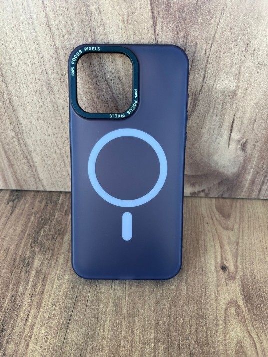 İPhone 15 Pro Max Uyumlu Buzlu Mor MagSafe Kılıf – Lens Çerçeveli, Premium Koruma