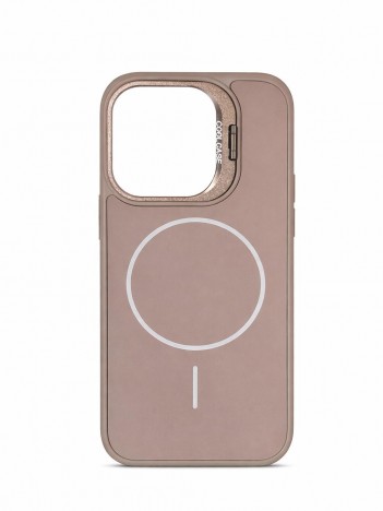 İPhone 16 Pro Uyumlu Kum Kahvesi MagSafe Standlı Kılıf
