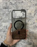 İPhone 17 Pro Max Uyumlu Siyah Sert Şeffaf MagSafe Premium Kılıf