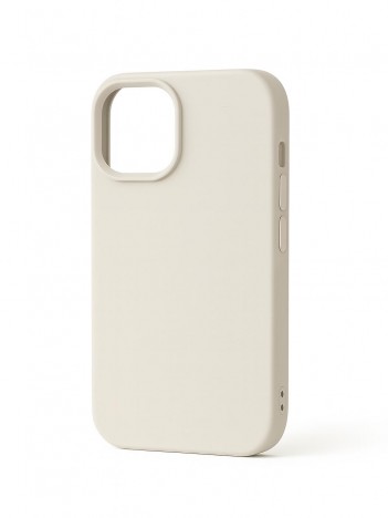 İPhone 15 Lansman Silikon Kılıf – Ivory Krem