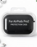 AirPods Pro 2 Uyumlu Siyah Silikon Koruyucu Kılıf (Darbe Emici-Çizilme Önleyici)