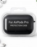 AirPods Pro Uyumlu Siyah Silikon Koruyucu Kılıf (Darbe Emici-Çizilme Önleyici)