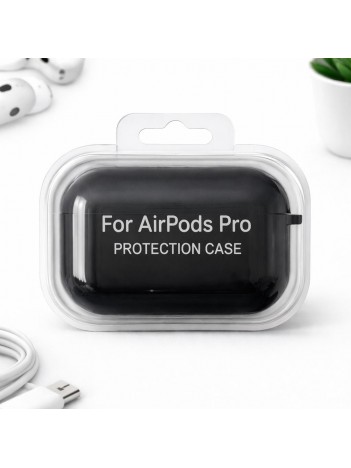 AirPods Pro Uyumlu Siyah Silikon Koruyucu Kılıf (Darbe Emici-Çizilme Önleyici)