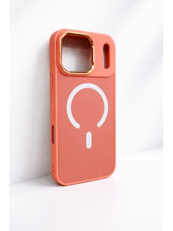 İPhone 17 Pro Max Uyumlu Turuncu MagSafe Kılıf