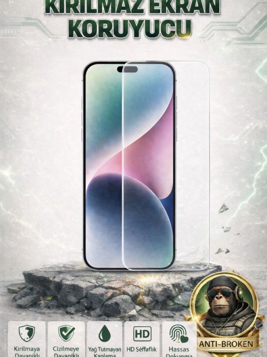 iPhone 17 Air Premium Kırılmaz Cam Ekran Koruyucu (9H)