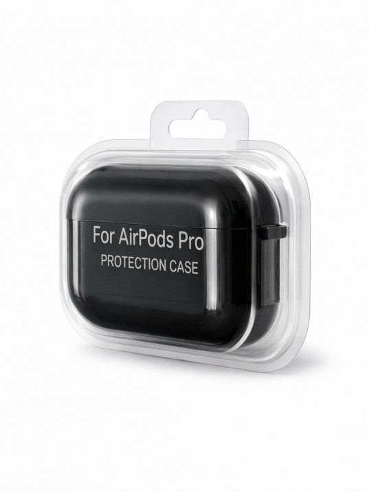 AirPods Pro Uyumlu Siyah Silikon Koruyucu Kılıf (Darbe Emici-Çizilme Önleyici)