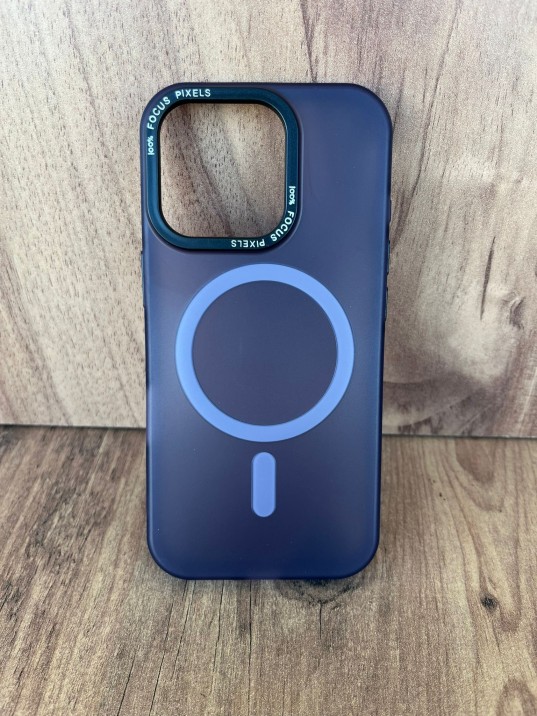 İPhone 16 Pro Uyumlu Buzlu Mor MagSafe Kılıf – Lens Çerçeveli Premium Koruma