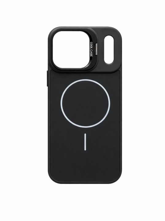 İPhone 17 Pro Max Uyumlu Siyah MagSafe Standlı Kılıf