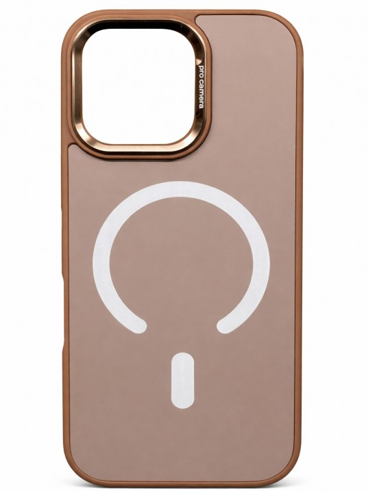 IPhone 16 Pro Max Uyumlu Kum Kahvesi MagSafe Kılıf