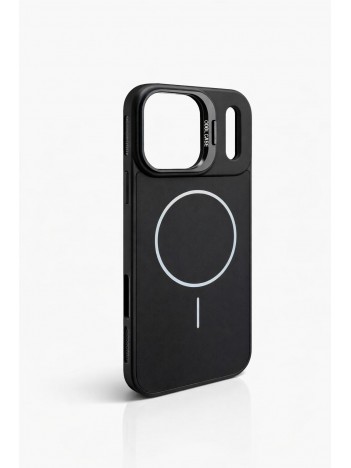 İPhone 17 Pro Max Uyumlu Siyah MagSafe Standlı Kılıf