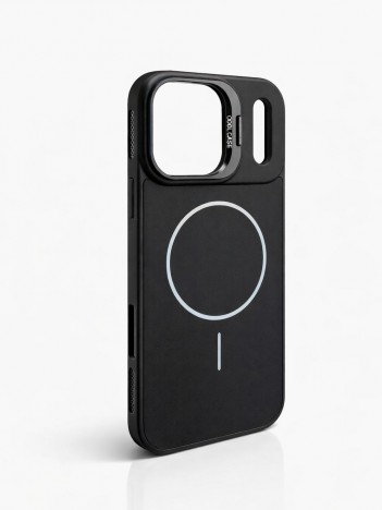 İPhone 17 Pro Max Uyumlu Siyah MagSafe Standlı Kılıf